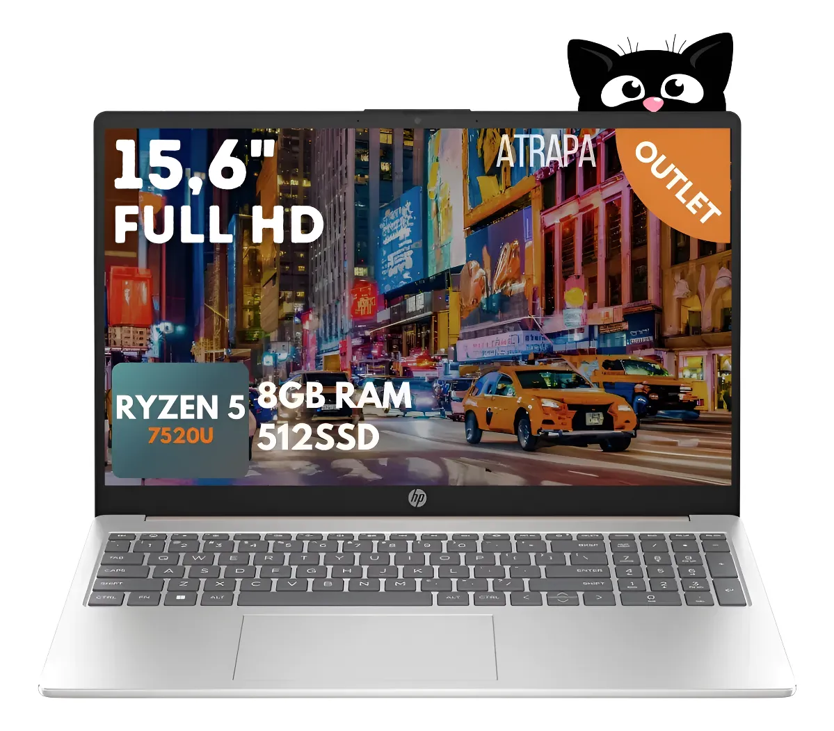 Notebook HP Ryzen 5 512GB 15.6 Rose