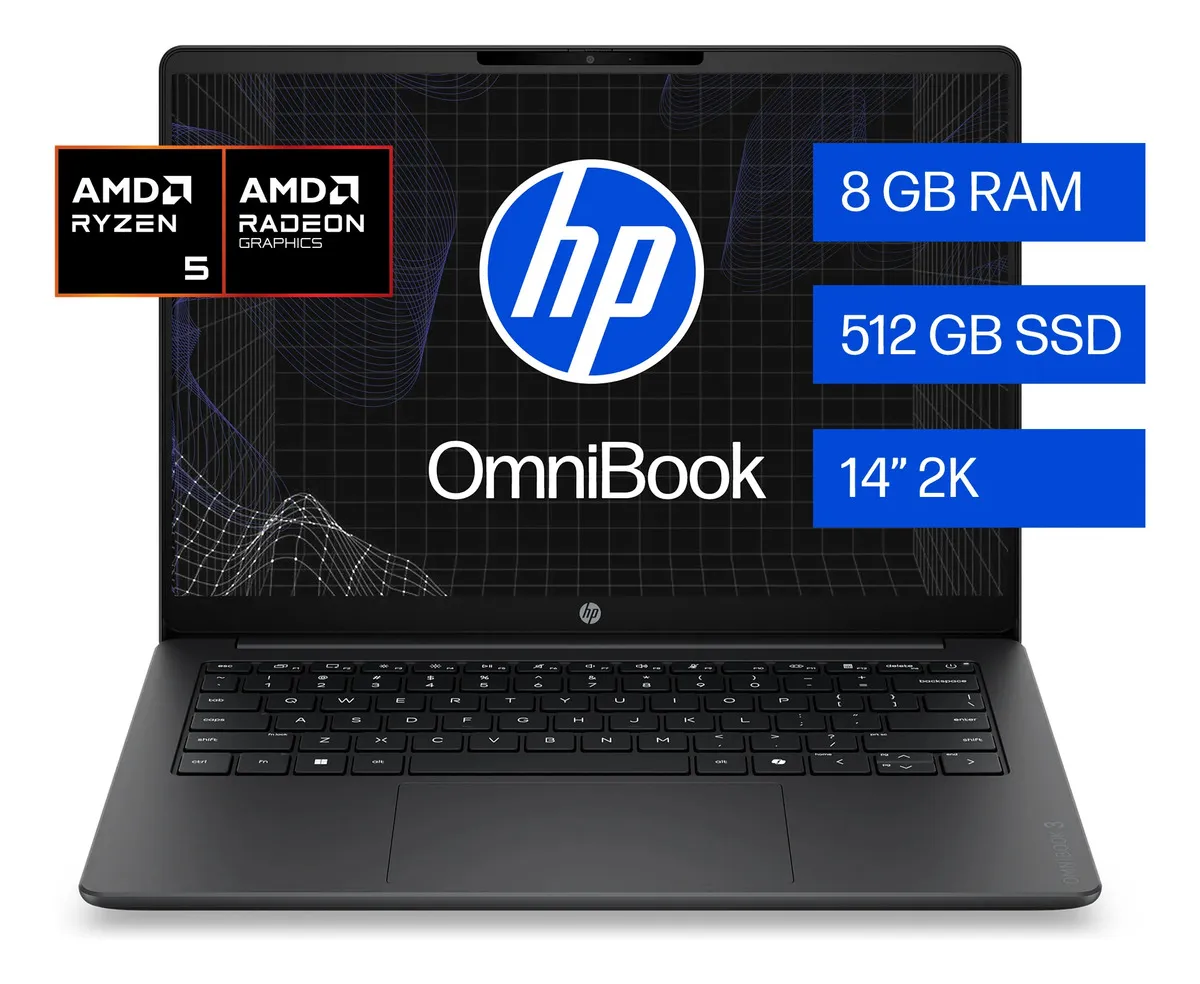 Notebook HP Omnibook 3 14 Ryzen 5