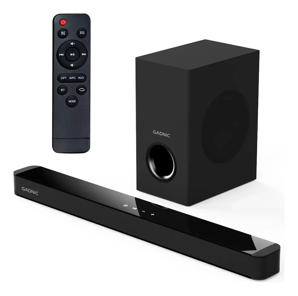 Barra de Sonido Gadnic Inalambrica Soundbar Subwoofer 8 Bluetooth Home Theater Para Tv