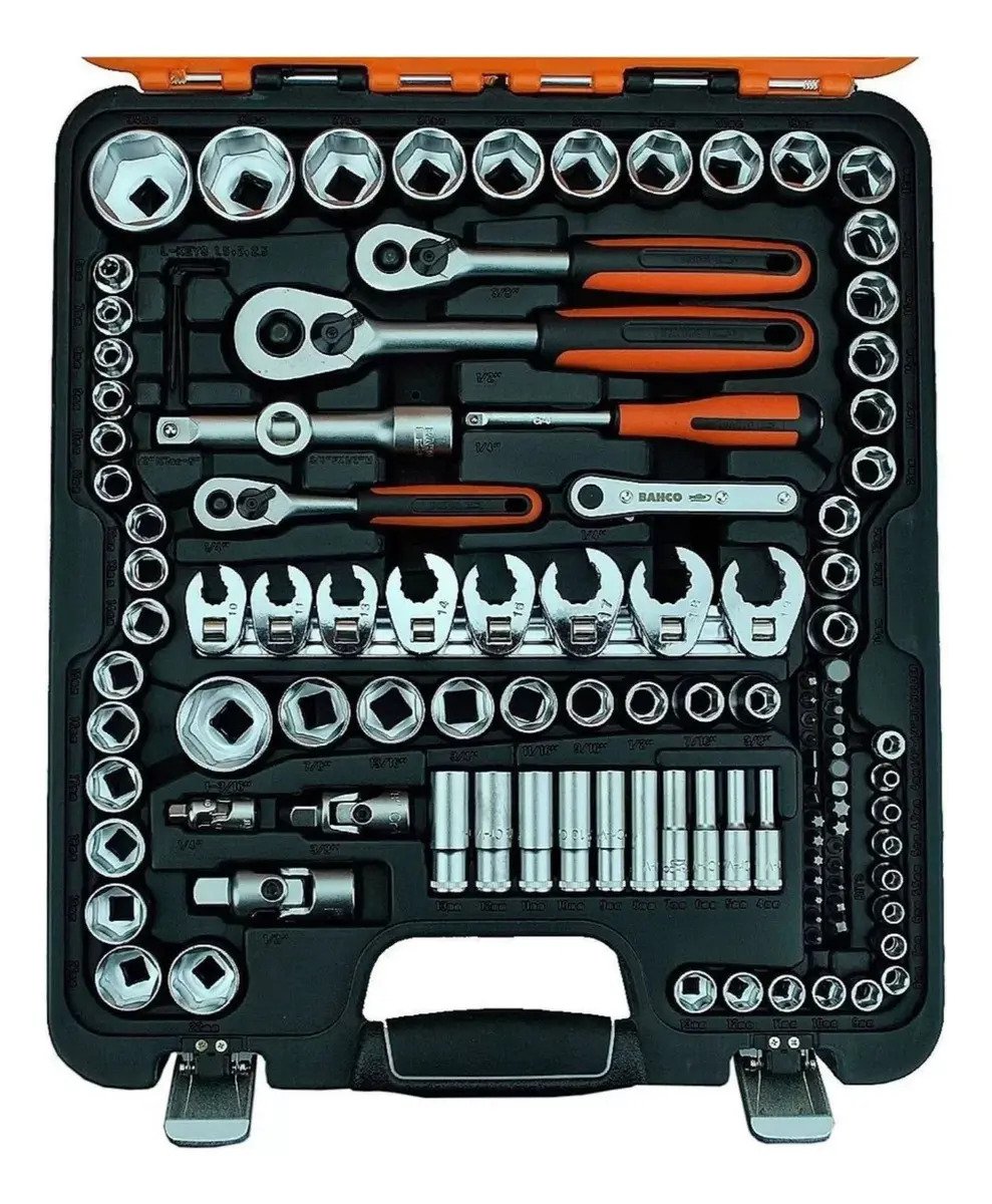 Caja De Herramientas Bahco S138a Set Tubos Llaves 138 Piezas