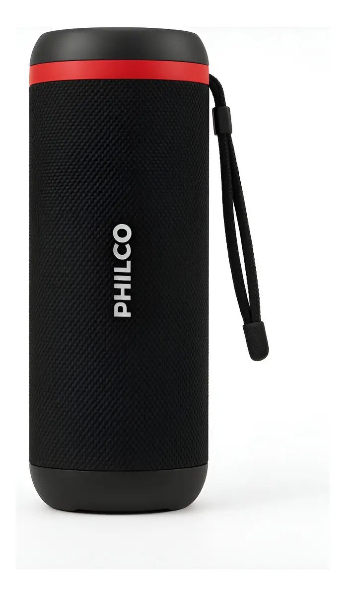 Parlante Philco Sph709p Bluetooth 20w Con Luces Rgb Radio Fm Negro