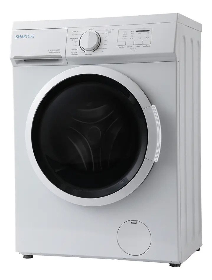 Lavarropas Automatico Smartlife 6kg Slim Design Color Blanco
