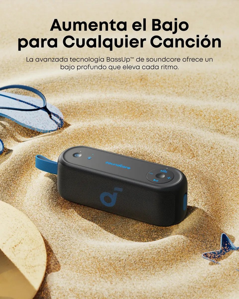 Parlante Portatil Soundcore Select 3 Con Bluetooth 16w Bassup Y 20h De Bateria