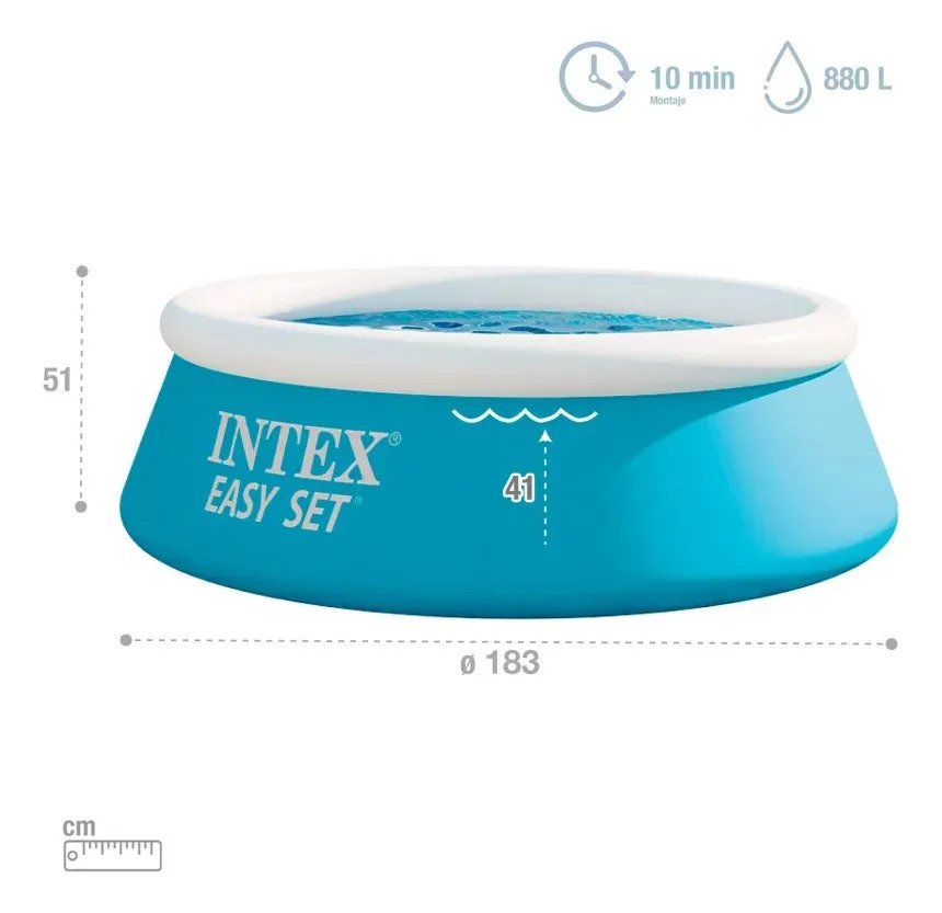 Pileta Easy Set Inflable Intex Modelo 28101 886l