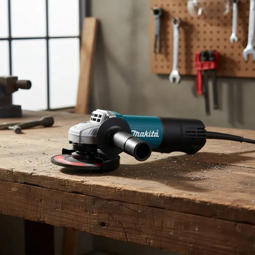 Amoladora Angular Makita 9557hpg Color Turquesa 840w 220v Accesorio