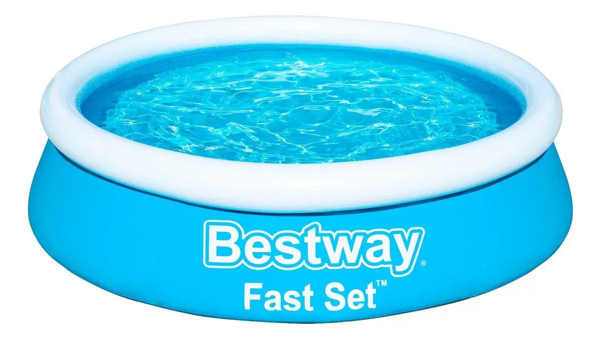 Pileta Inflable Redonda Fast Set 940 Lts Bestway 57392 Color Azul