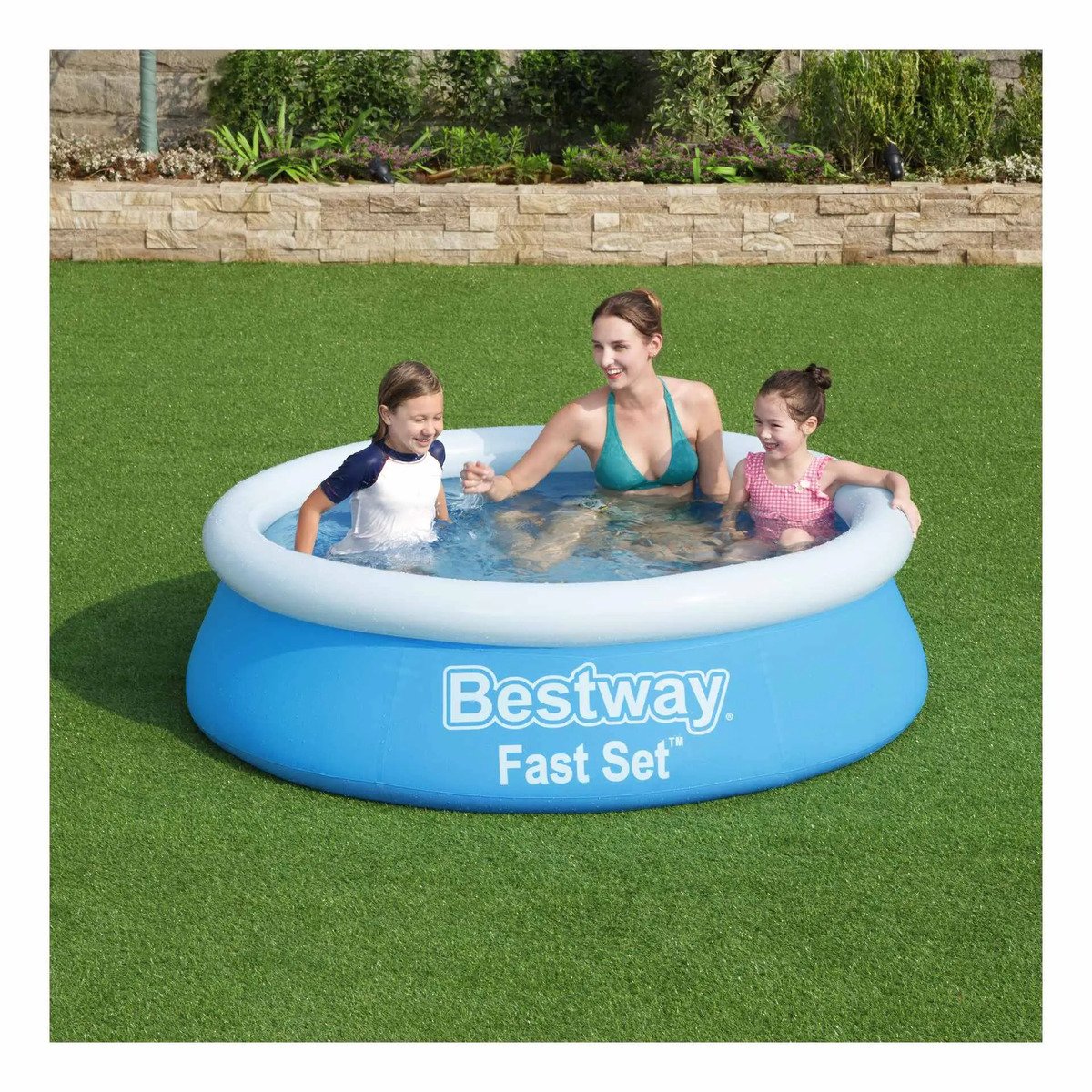 Pileta Inflable Redonda Fast Set 940 Lts Bestway 57392 Color Azul