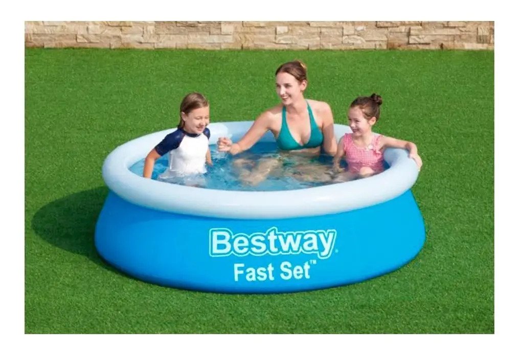 Pileta Inflable Redonda Fast Set 940 Lts Bestway 57392 Color Azul