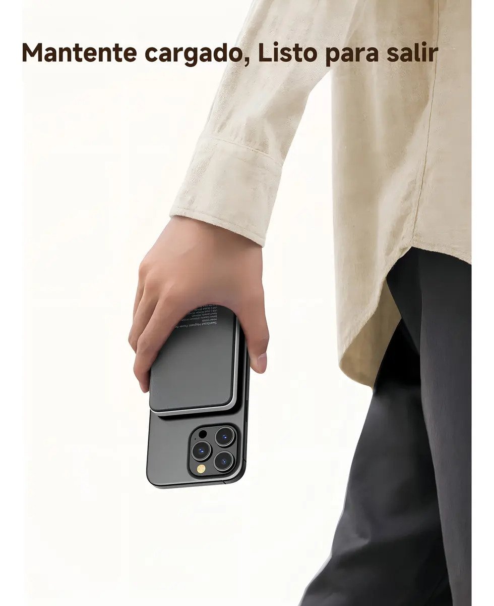 Swanscout 304m 3 En 1 Estacion De Carga Inalambrica Magnetica Power Bank 5000mah Compatible Con Magsafe Soporte Para Iphone 17 Air171615141312 Apple Watch Y Airpods