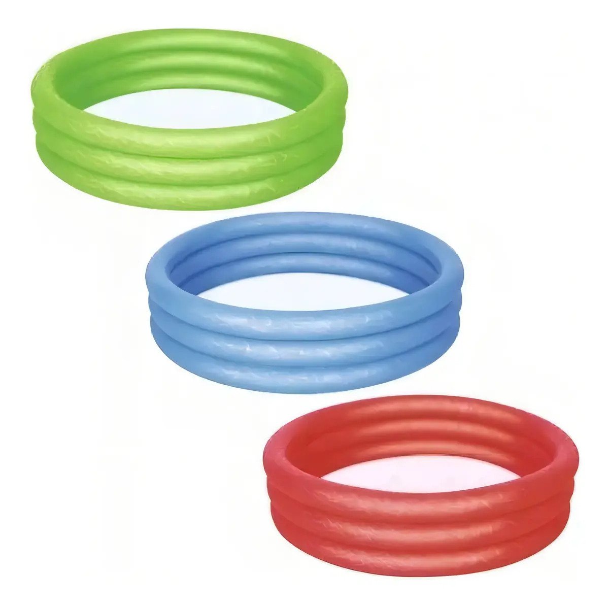 Pileta Inflable 3 Aros 102 X 25 Cm Bebes Ninos Bestway 51024 Color Rojo