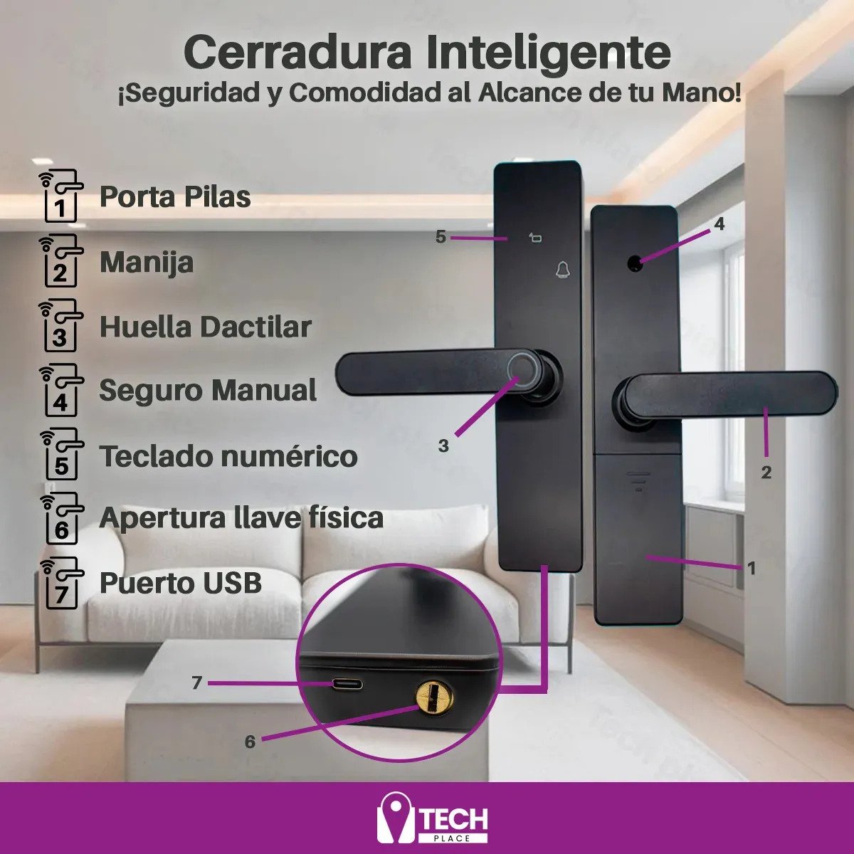 Cerradura Inteligente Huella Digital Rfid Electrica Ttlock