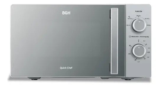 Microondas Bgh Mecanico 18l Silver Espejado B118ms25 detalle 3