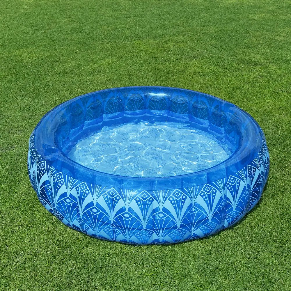 Alberca Inflable Circular Familiar Bestway Bohemian 168 Mts Color Azul
