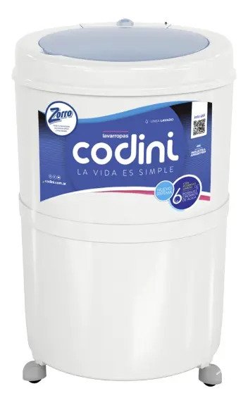 Lavarropas Codini Silent 4052 Blanco 10kg