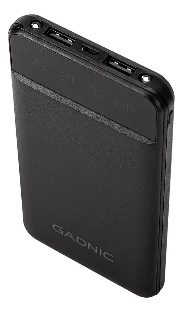 Cargador Portatil Gadnic Power Bank 10000mah Usb C Rapido Negro