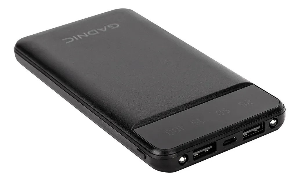 Cargador Portatil Gadnic Power Bank 10000mah Usb C Rapido Negro