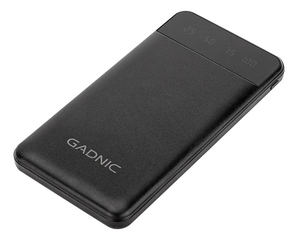 Cargador Portatil Gadnic Power Bank 10000mah Usb C Rapido Negro