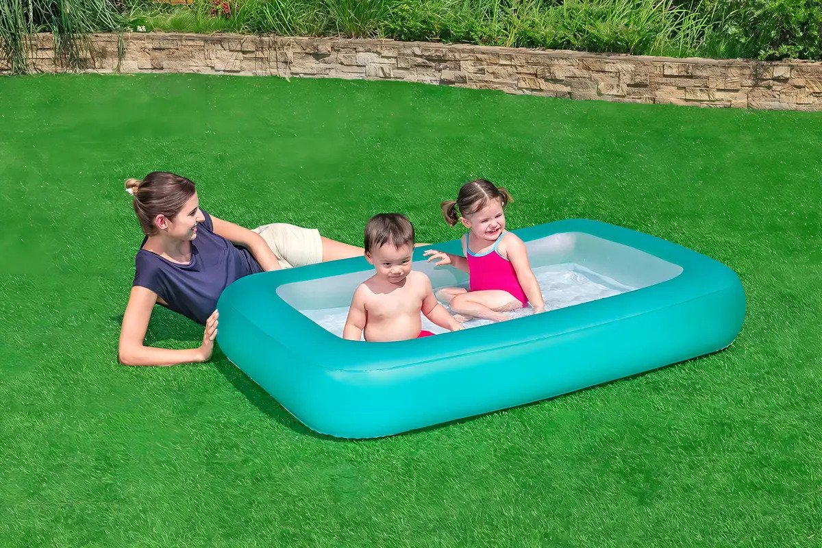 Piscina Inflable Infantil Pileta Para Ninos Rectangular Bestway 51115 102lts