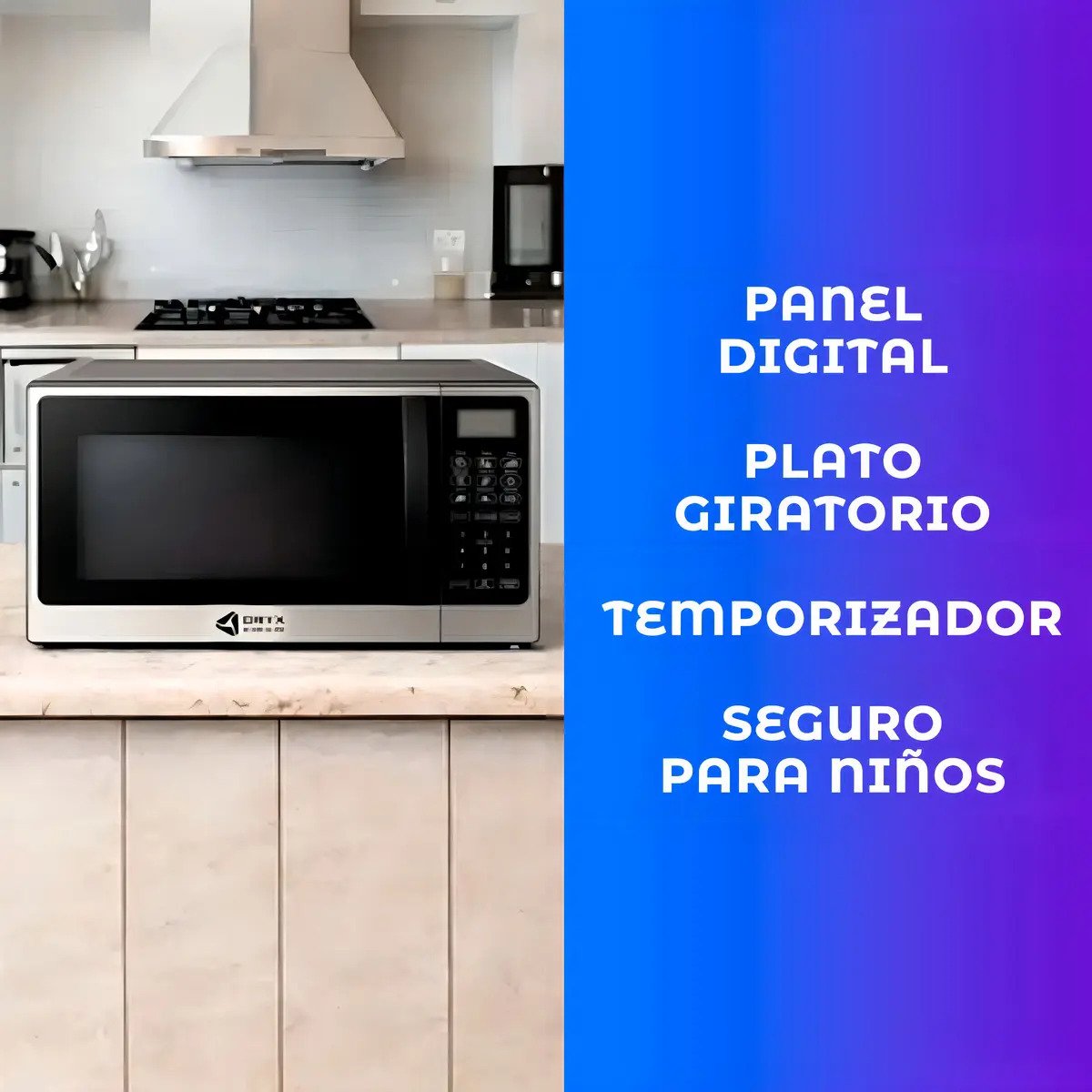 Microondas Digital Oryx De 20 L Para Cocina Color Negro detalle 3
