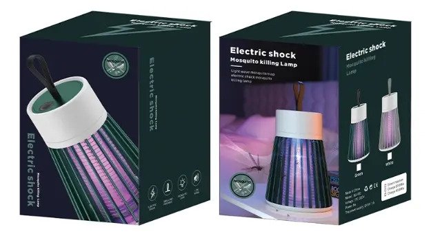 Lampara Repelente Electrica Led Uv Trampa Para Mosquitos