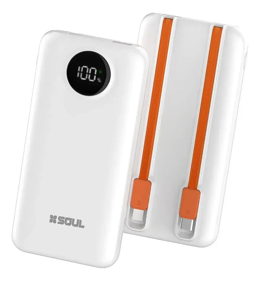 Power Bank Soul Cargador Portatil 20000mah Carga Rapida 22w Negro