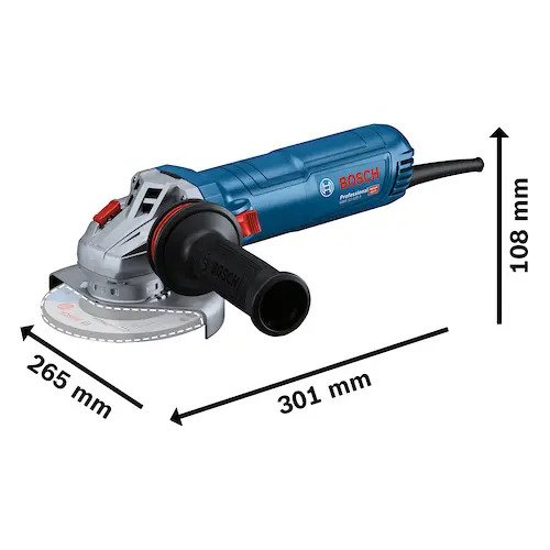 Amoladora Angular 5 Bosch Gws 12 125 S 1200w Color Azul Marino Frecuencia 50hz