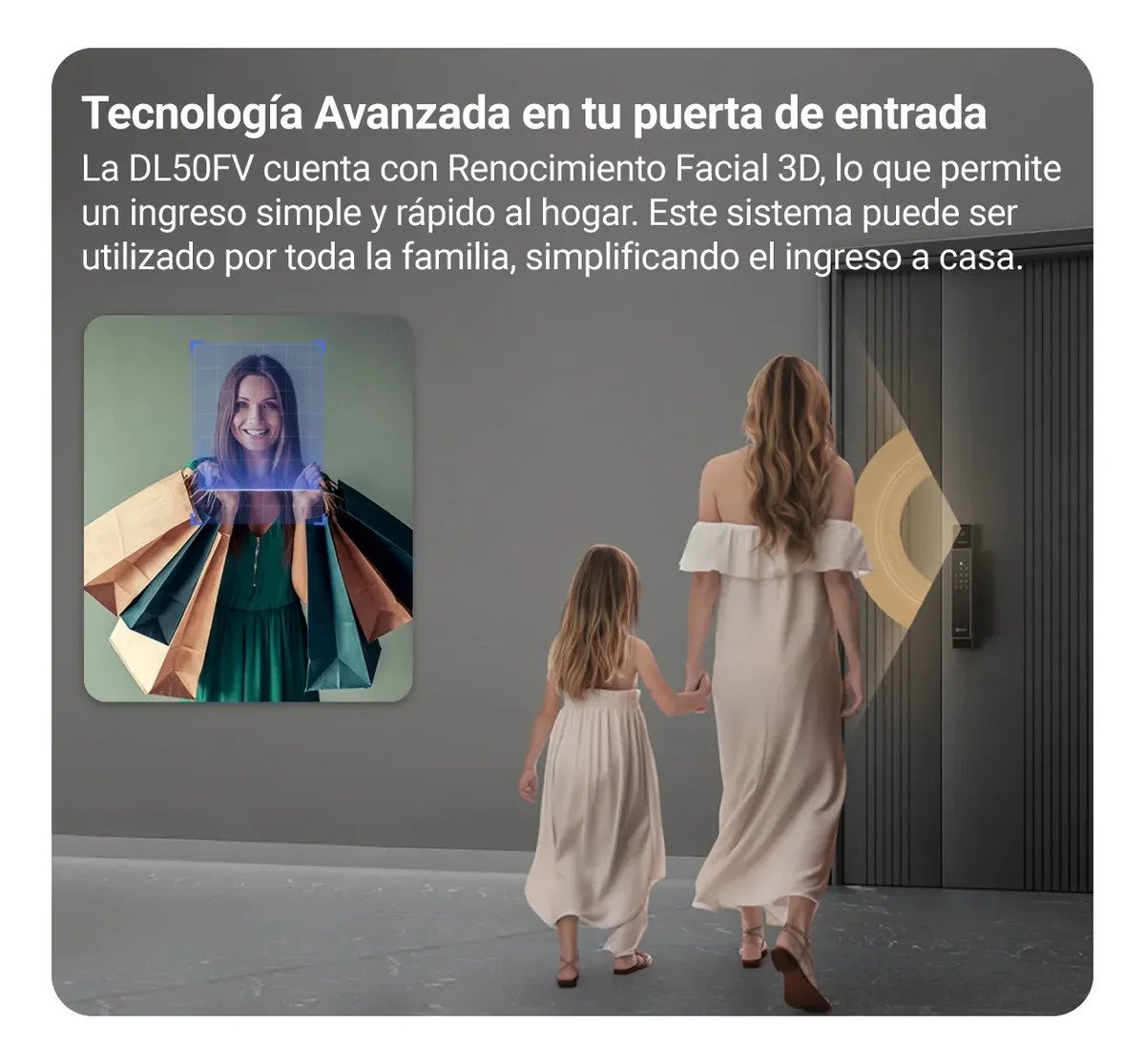 Ezviz Dl50 Cerradura Inteligente Con Reconocimiento Facial Color Gris Grafito
