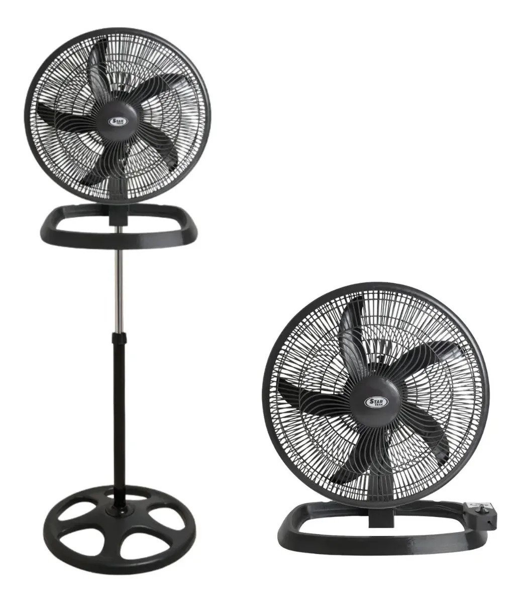Ventilador 3 En 1 Star Trak Stp31 18 5 Palas Metalicas 18 Diam Estructura Negro Diametro 18 Frecuencia 50 Hz60 Hz