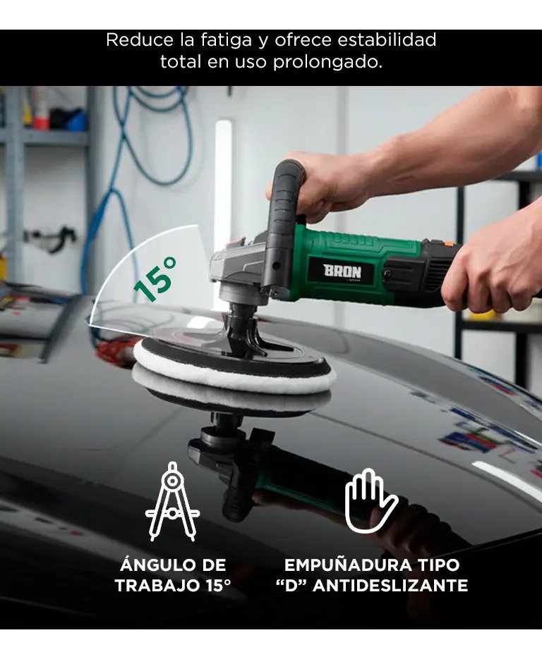 Pulidora Electrica Gadnic 1200w Lustradora Velocidad Variable 180mm Auto