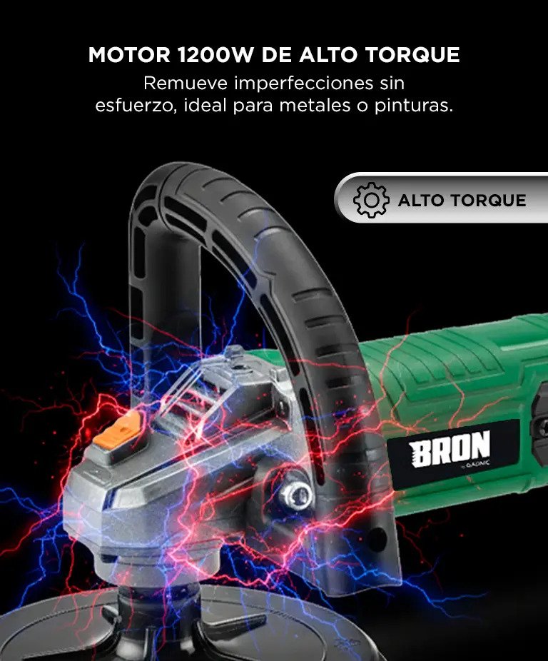 Pulidora Electrica Gadnic 1200w Lustradora Velocidad Variable 180mm Auto