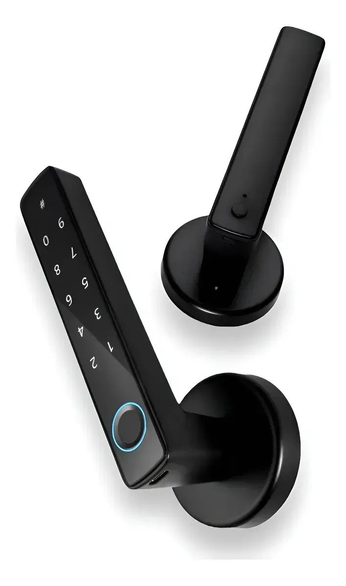 Cerradura Smart Interior Inteligente Con Picaporte Lusqtoff Negro