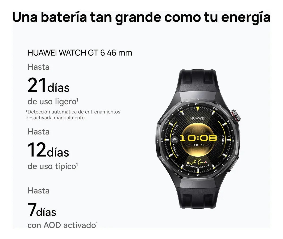 Smartwatch Huawei Watch Gt 6 46mm Reloj Inteligente Hombre Negro