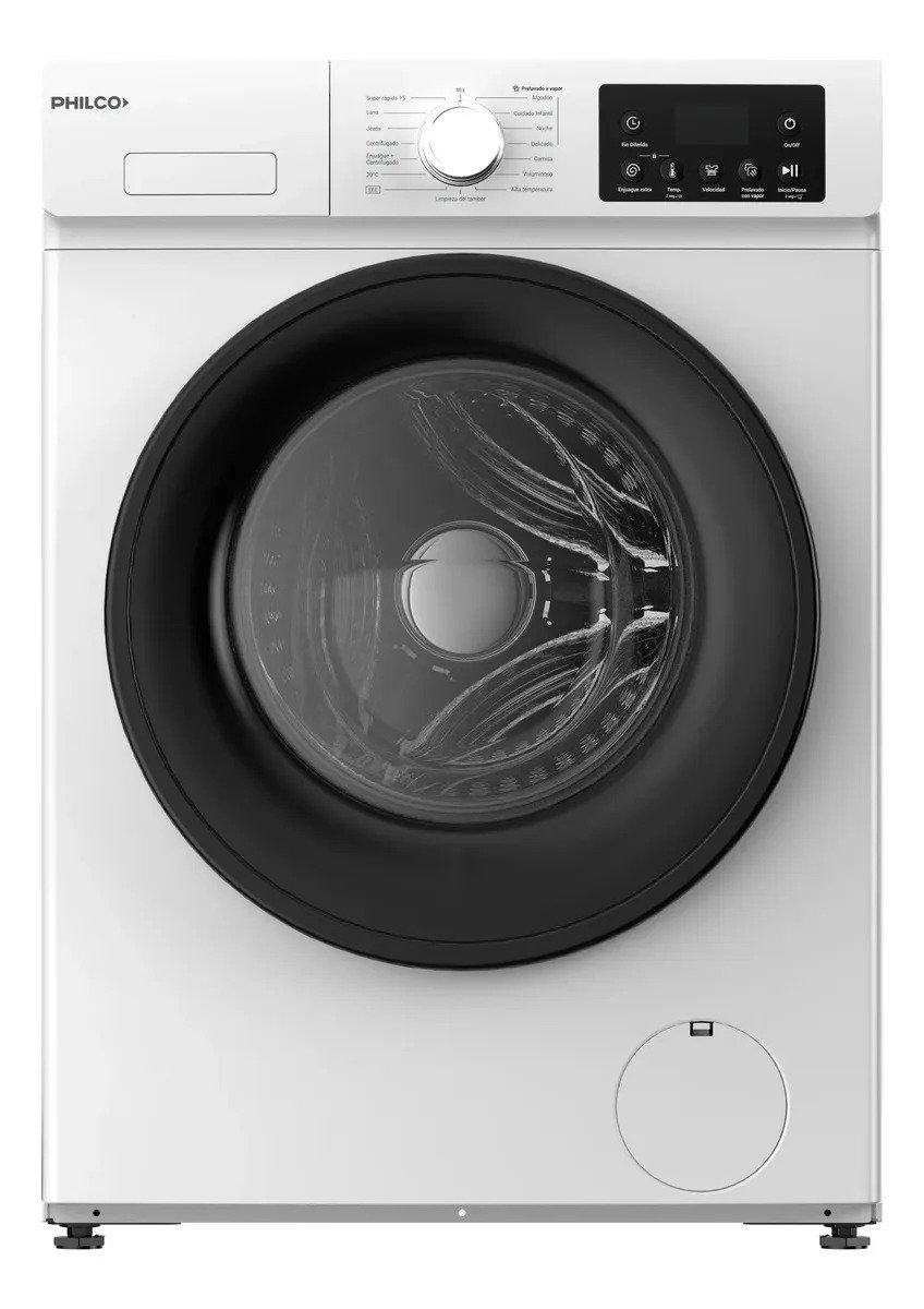 Lavarropas 6kg Carga Frontal Philco Inverter detalle 1