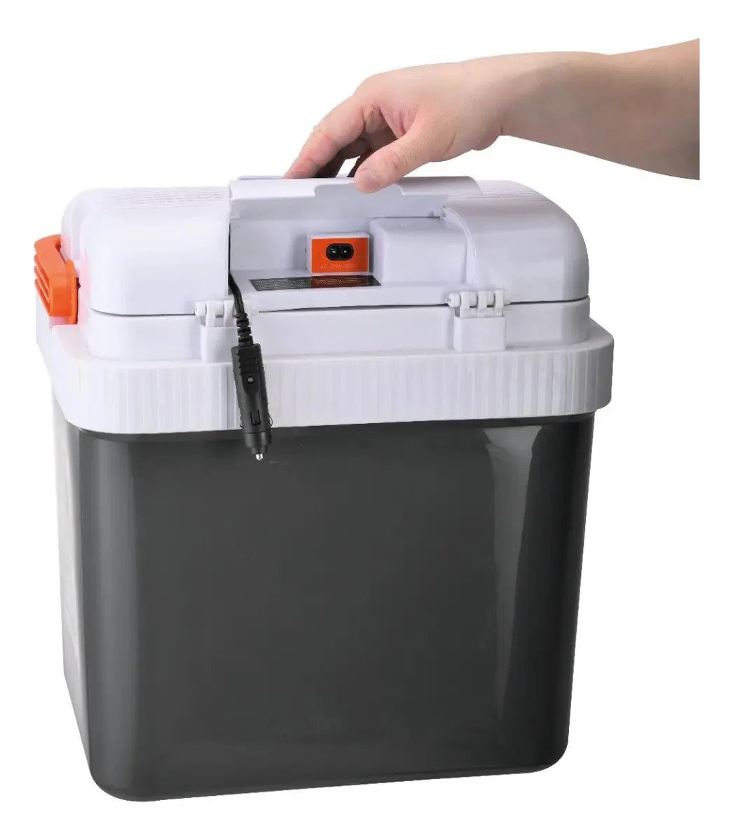 Conservadora Termoelectrica Daewoo 24l Auto 12v 220v Dawc24l Color Gris