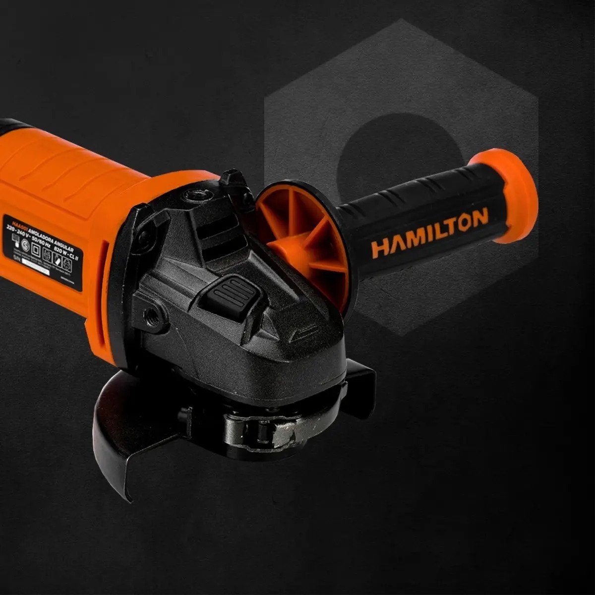 Amoladora Angular 115mm Hamilton 850w Haa001 Color Naranja Frecuencia 50 Hz60 Hz