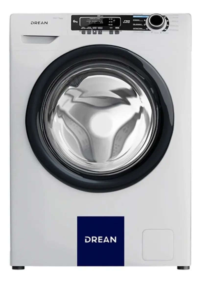 Lavarropas Drean Lcfdr0608lb 6kg 800rpm Blanco Inverter Blanco
