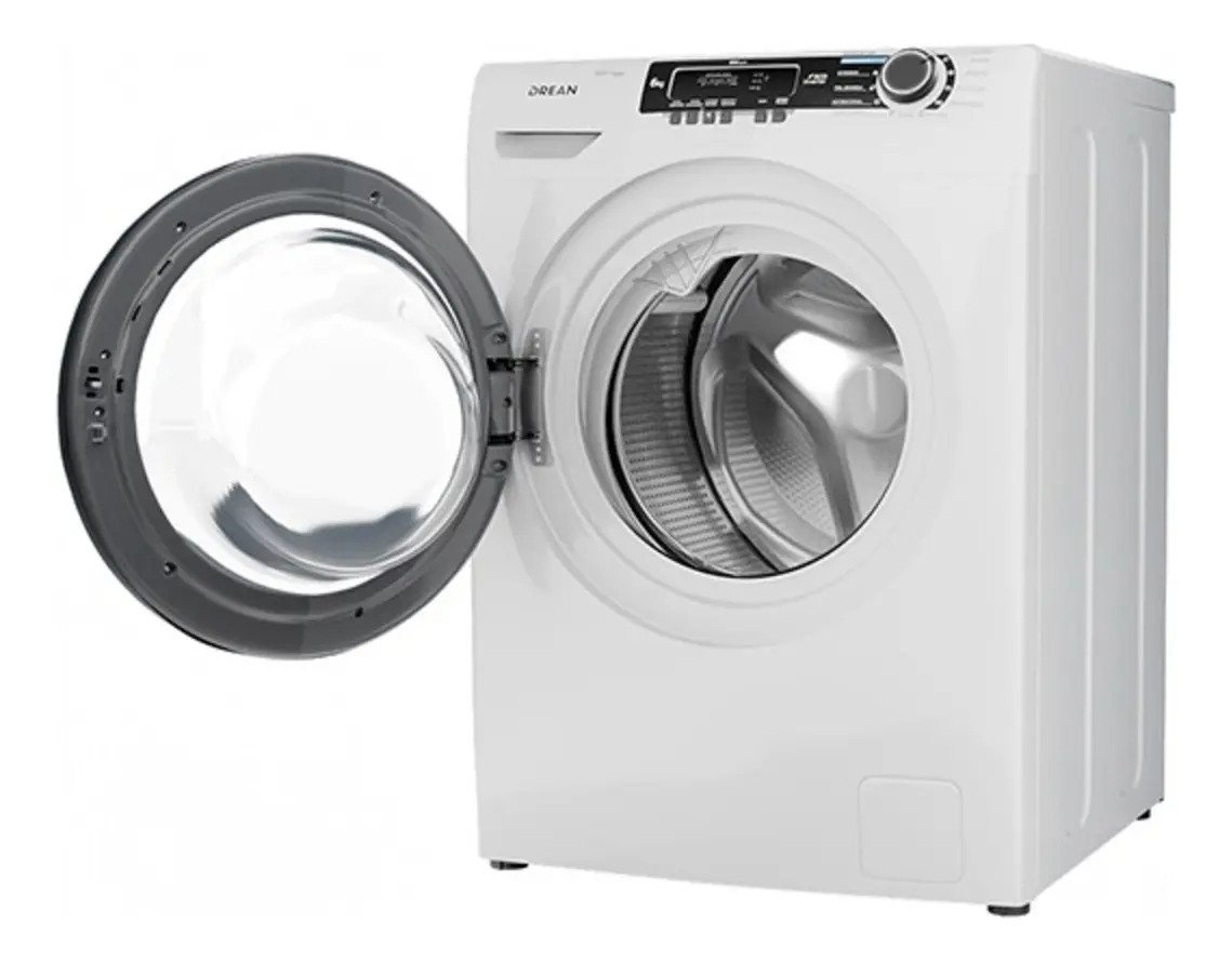 Lavarropas Drean Lcfdr0608lb 6kg 800rpm Blanco Inverter Blanco detalle 1