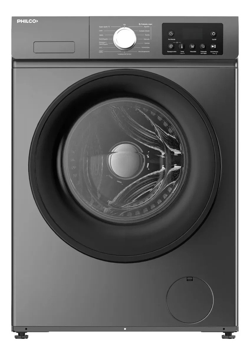 Lavarropas Philco 11 Kg Carga Frontal Inverter Slim Fit Grey detalle 1
