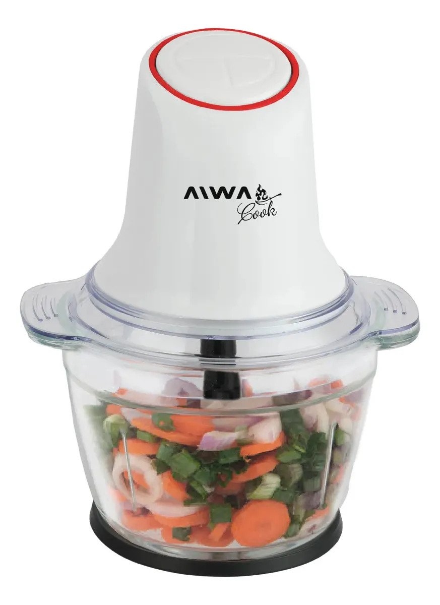 Picador De Alimentos Aiwa Cook 1l 500w Acero Inoxidable