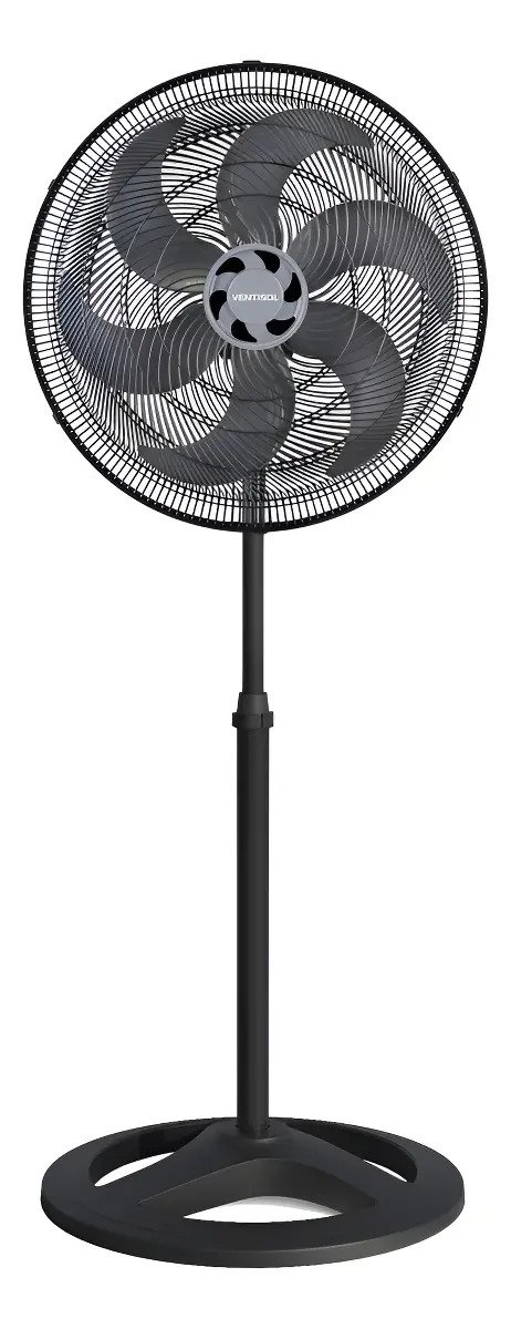 Ventilador De Pie Ventisol Vp3853v 6 Aspas Funcion Turbo Negro